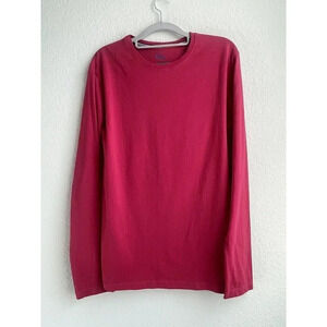 Boden Women Basic 100% Cotton Small Long Sleeve Casual Jersey T-shirt Burgundy